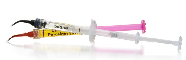 Porcelain Etch & Silane, набір для реставрації сколів кераміки, Ultradent